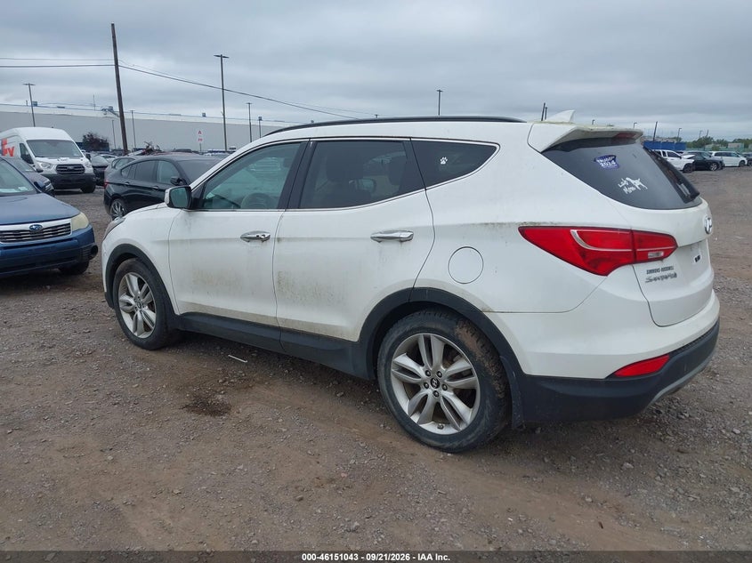 Vin: 5xyzudla8eg216848, lot: 46650828, hyundai santa fe sport 2.0l turbo 20143