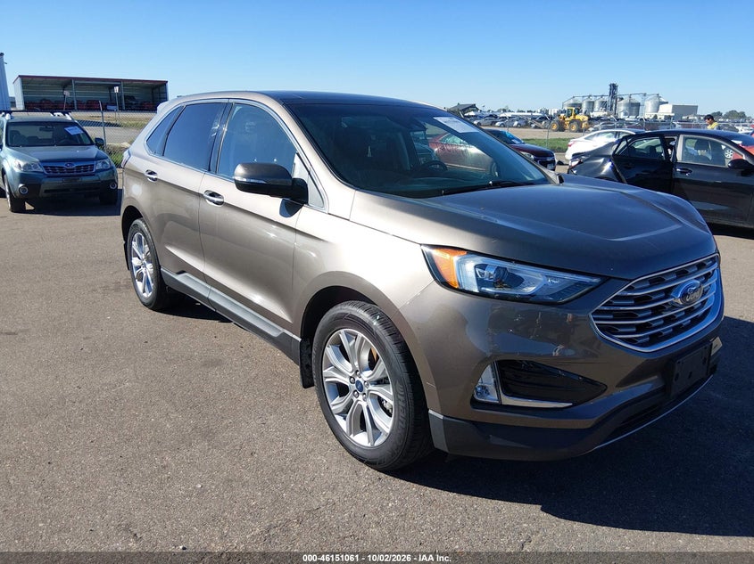 Vin: 2fmpk4k91kbb49722, lot: 46650847, ford edge titanium 20191