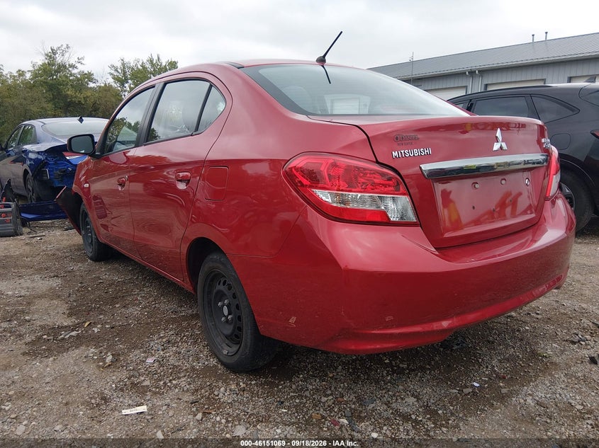 Vin: ml32f3fj0hh001965, lot: 46650854, mitsubishi mirage g4 es 20173