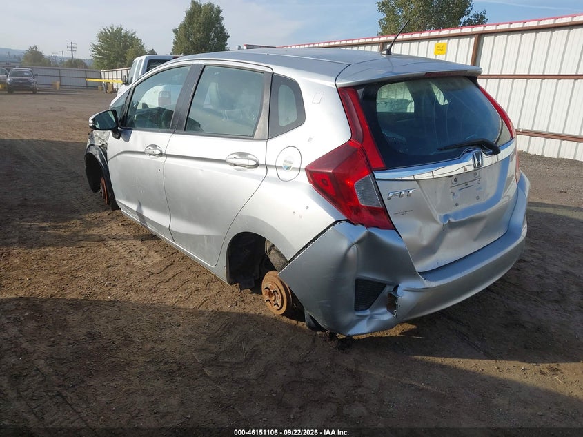 Vin: 3hggk5h80fm711950, lot: 46650891, honda fit ex/ex-l 20153