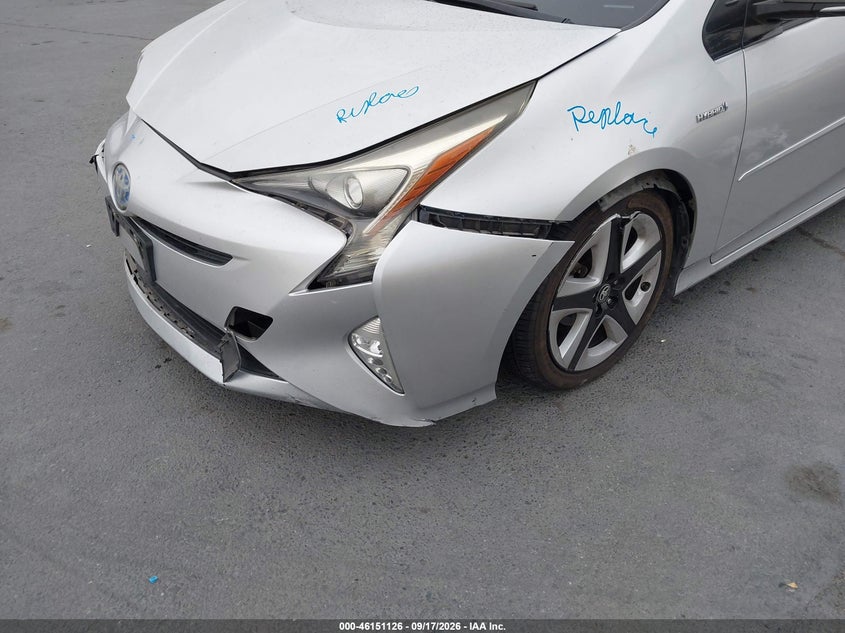 TOYOTA PRIUS 2016 VIN JTDKARFU6G3013459