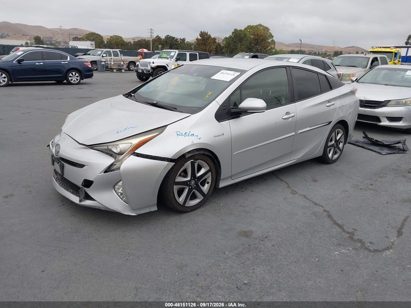 Vin: jtdkarfu6g3013459, lot: 46650911, toyota prius three touring 20162
