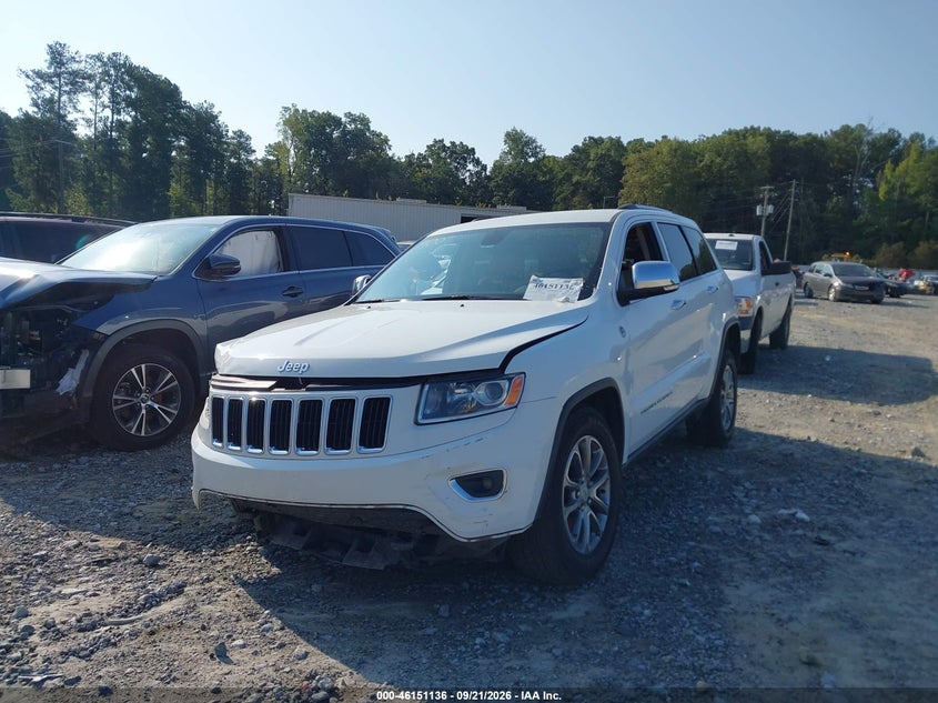 Vin: 1c4rjfbg9ec509348, lot: 46650921, jeep grand cherokee limited 20142