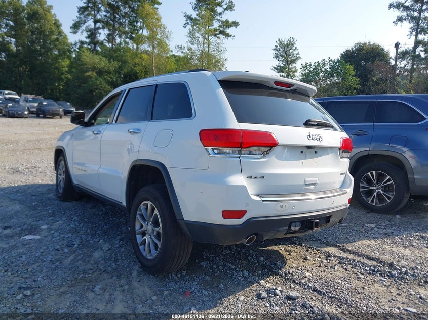 Vin: 1c4rjfbg9ec509348, lot: 46650921, jeep grand cherokee limited 20143