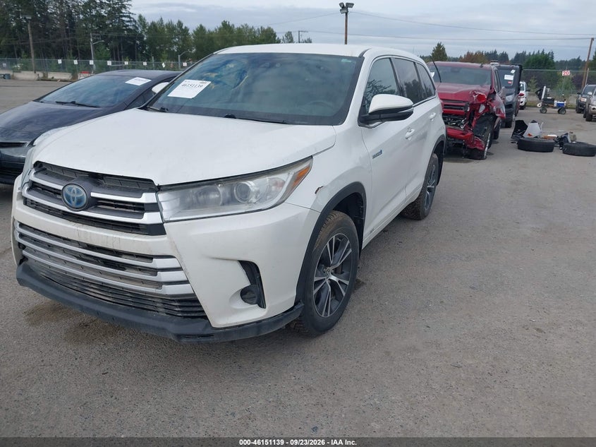 TOYOTA HIGHLANDER HYBRID 2017 VIN 5TDBGRFH5HS024406