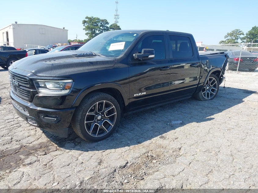 Vin: 1c6srfjt0kn787362, lot: 46650925, ram 1500 laramie  4x4 5'7 box 20192