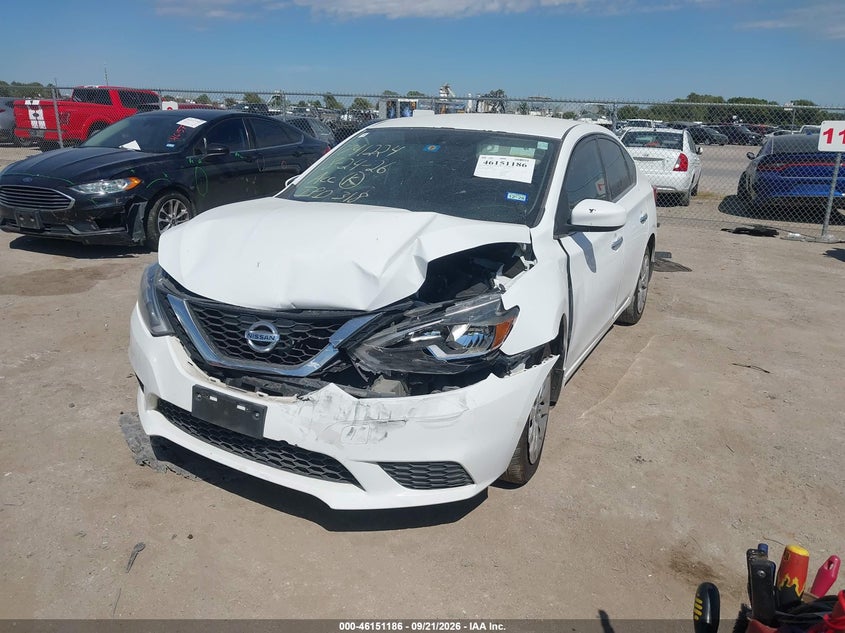 Vin: 3n1ab7ap5hy297306, lot: 46650971, nissan sentra s 20172