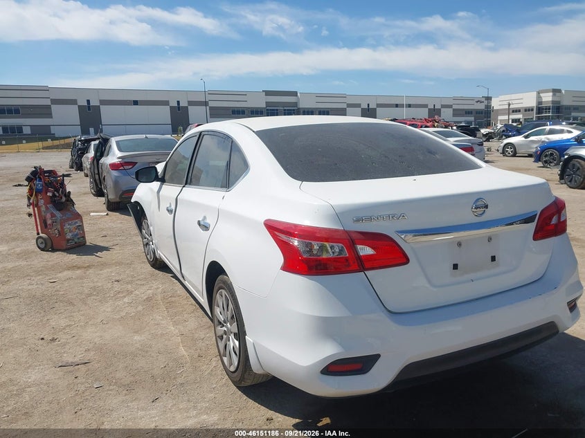 Vin: 3n1ab7ap5hy297306, lot: 46650971, nissan sentra s 20173