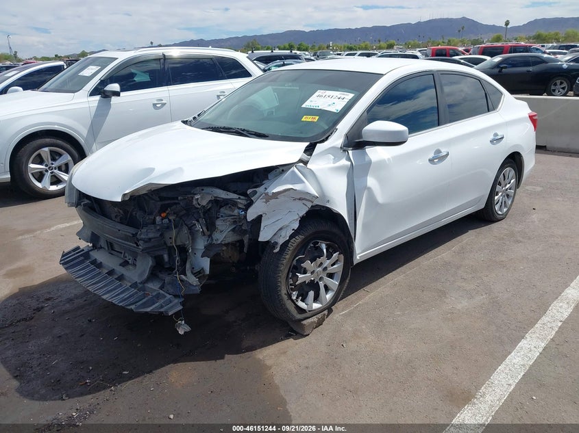 Vin: 3n1ab7ap2jy305898, lot: 46651029, nissan sentra s 20182