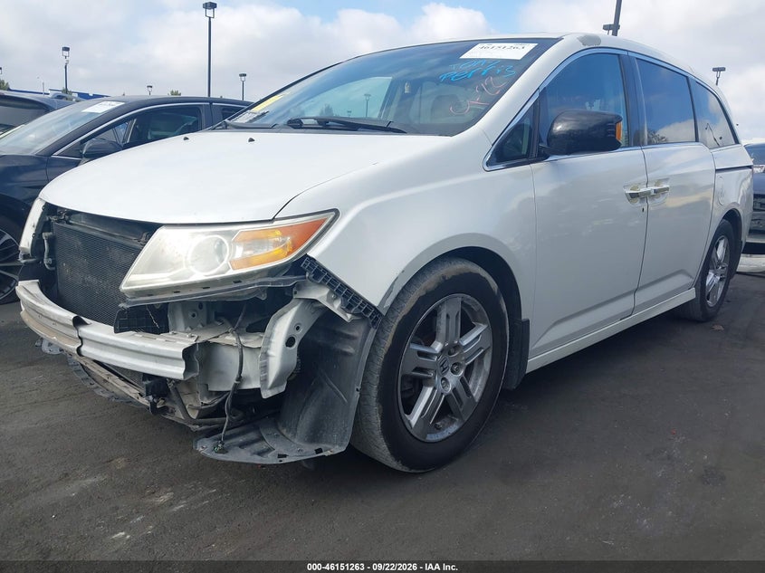 Vin: 5fnrl5h92cb073200, lot: 46651048, honda odyssey touring/touring elite 20122
