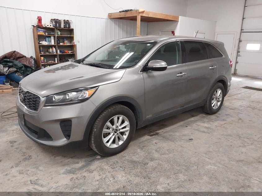 Vin: 5xypgda58kg521010, lot: 46651099, kia sorento 3.3l lx 20192