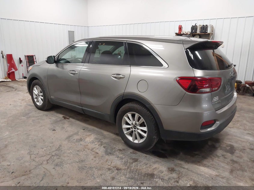 Vin: 5xypgda58kg521010, lot: 46651099, kia sorento 3.3l lx 20193
