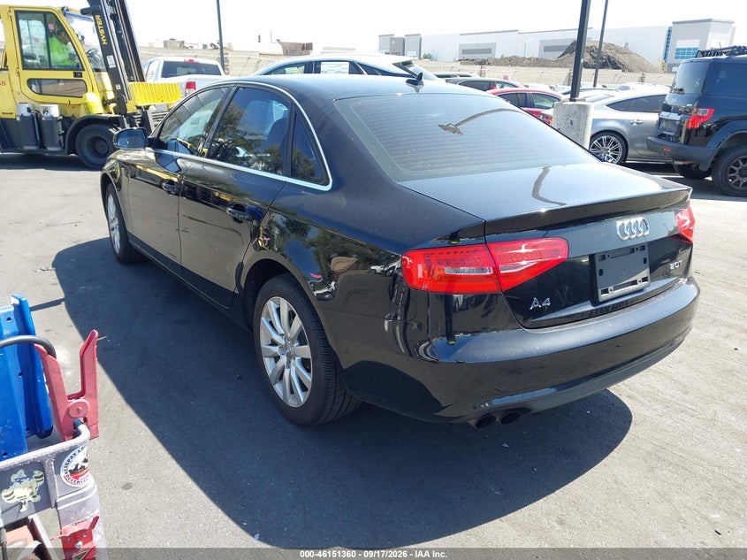 Vin: wauafafl8dn048006, lot: 46651145, audi a4 2.0t premium 20133
