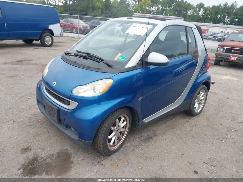 2009 Smart Fortwo Brabus/Passion, Обычный износ, IAAI, VIN WMEEK31XO9K286819 — фото 2