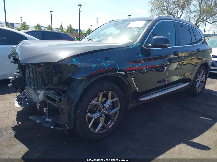 Vin: 5ux43dp04n9j71518, lot: 46651157, bmw x3 sdrive30i 20222