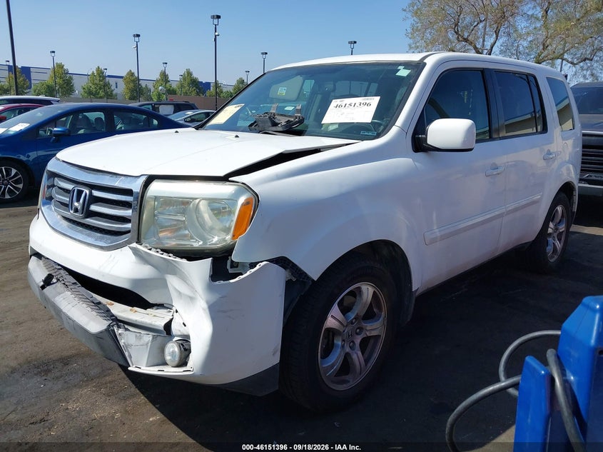 Vin: 5fnyf4h67db036888, lot: 46651181, honda pilot ex-l 20132