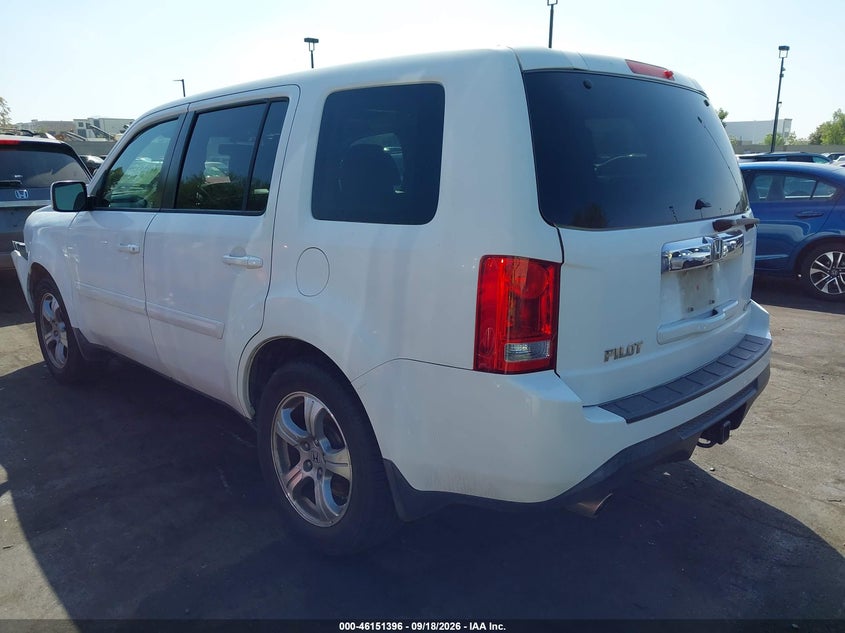 Vin: 5fnyf4h67db036888, lot: 46651181, honda pilot ex-l 20133