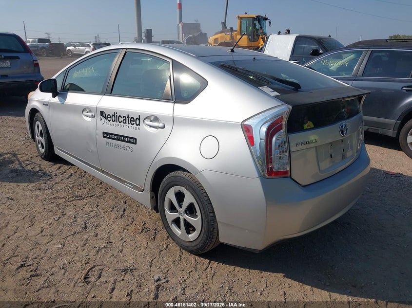 Vin: jtdkn3du9c5490356, lot: 46651187, toyota prius two 20123