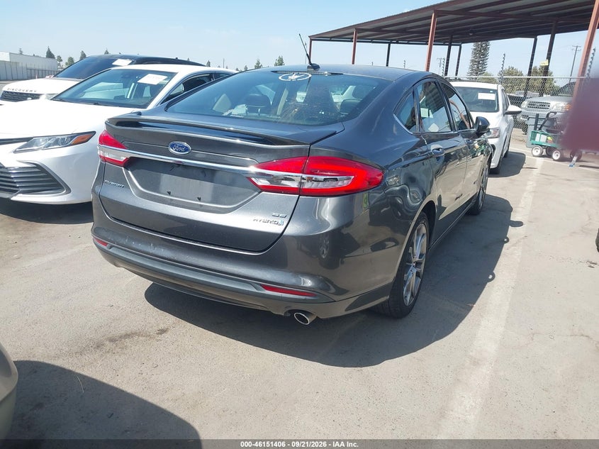 Vin: 3fa6p0lu7hr325184, lot: 46651191, ford fusion hybrid se 20174