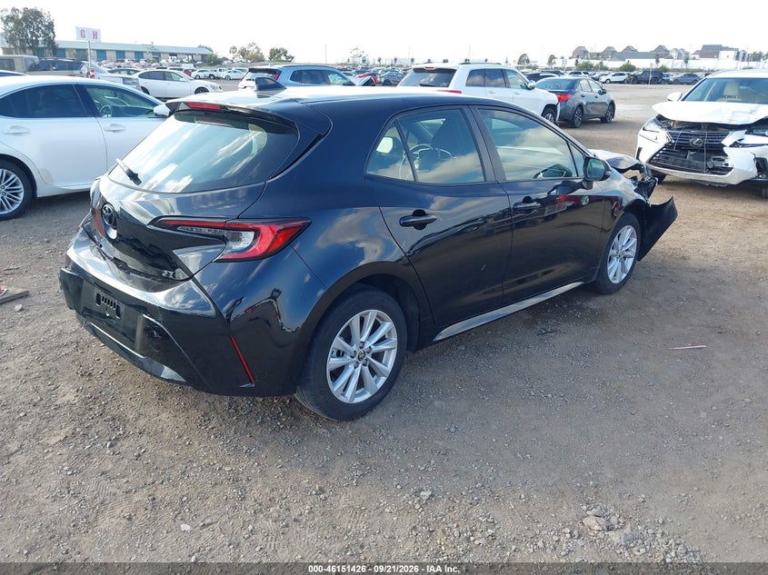 Vin: jtnd4mbe8p3206595, lot: 46651211, toyota corolla se 20234