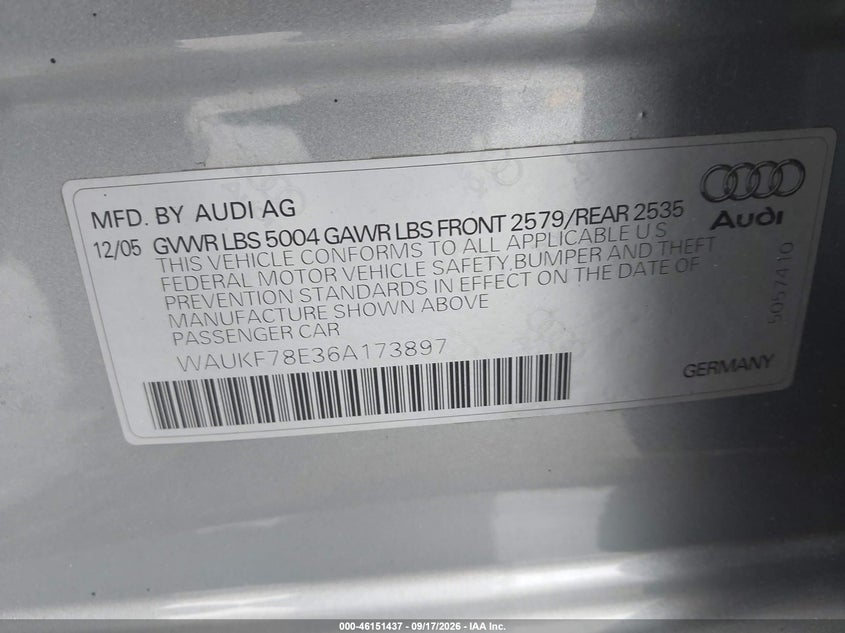 2006 AUDI A4 2.0T AVANT · Фото 9