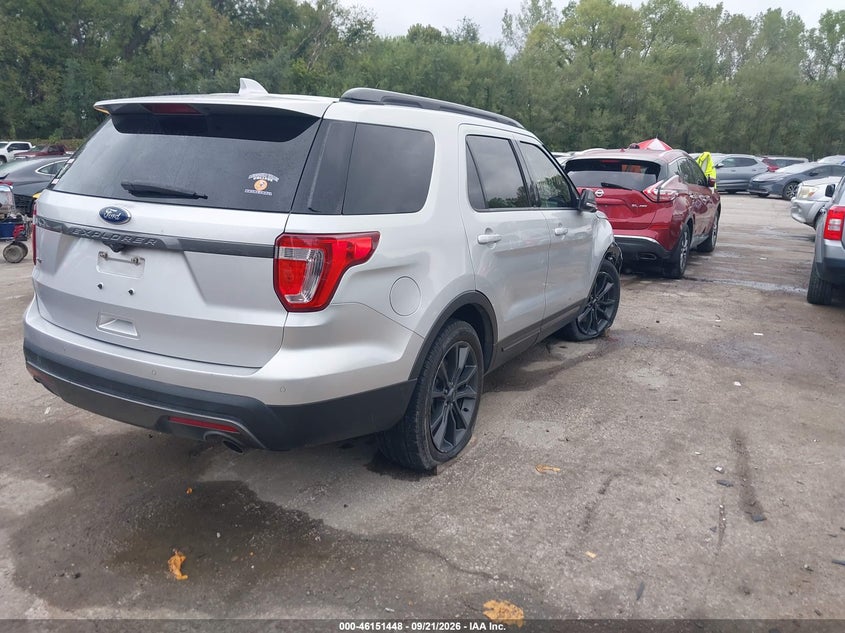 Vin: 1fm5k7d85hgd24472, lot: 46651233, ford explorer xlt 20174