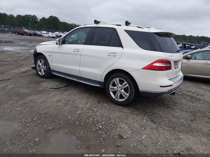 Vin: 4jgda5hb5ca036830, lot: 46651246, mercedes-benz ml 350 4matic 20123