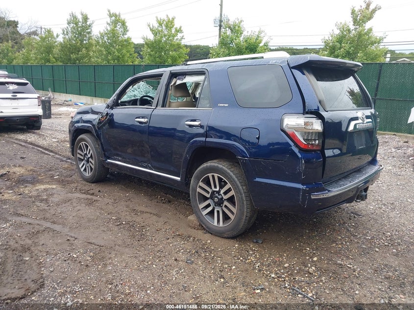 Vin: jtebu5jr6j5513650, lot: 46651271, toyota 4runner limited 20183