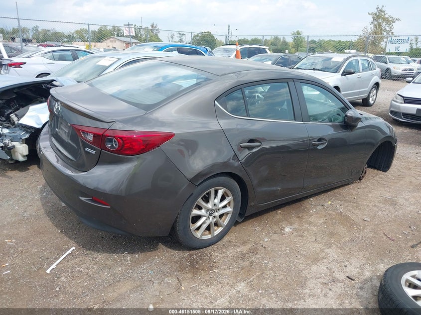 Vin: jm1bm1v78e1126956, lot: 46651290, mazda mazda3 i touring 20144