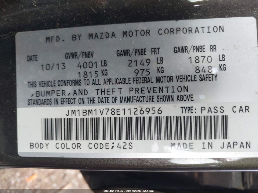 2014 MAZDA MAZDA3 I TOURING · Фото 9