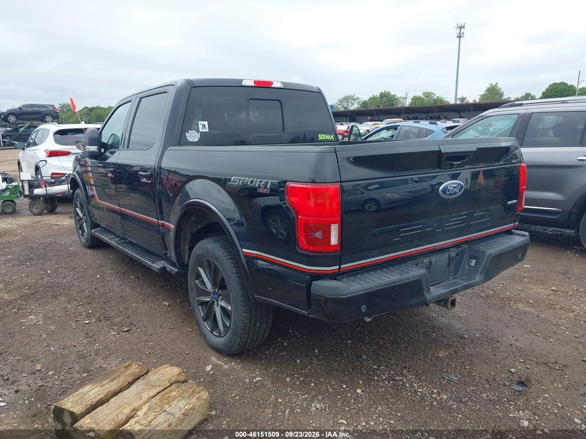 Vin: 1ftew1eg0jfb25031, lot: 46651294, ford f-150 lariat 20183