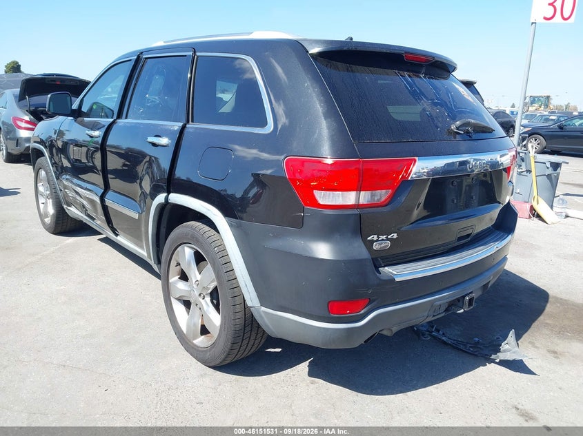 Vin: 1j4rr6gt8bc649167, lot: 46651316, jeep grand cherokee overland 20113