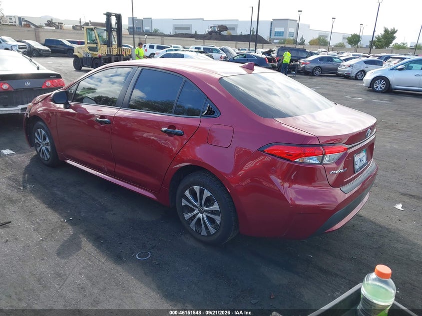 Vin: jtdeamde9nj047903, lot: 46651333, toyota corolla hybrid le 20223