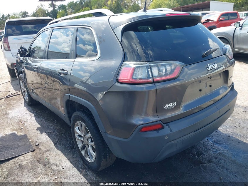 Vin: 1c4pjllb2kd365849, lot: 46651345, jeep cherokee latitude plus fwd 20193