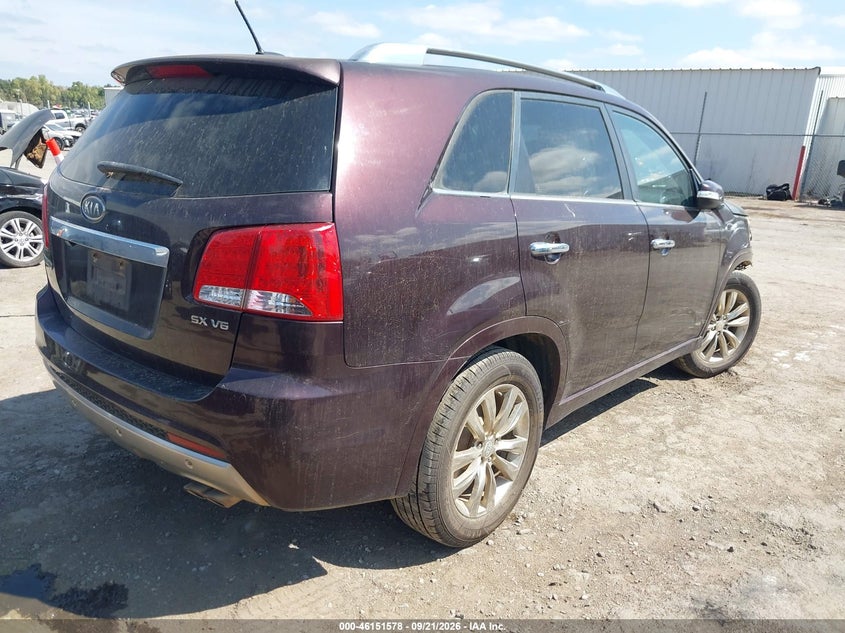 Vin: 5xykw4a28bg105509, lot: 46651363, kia sorento sx v6 20114