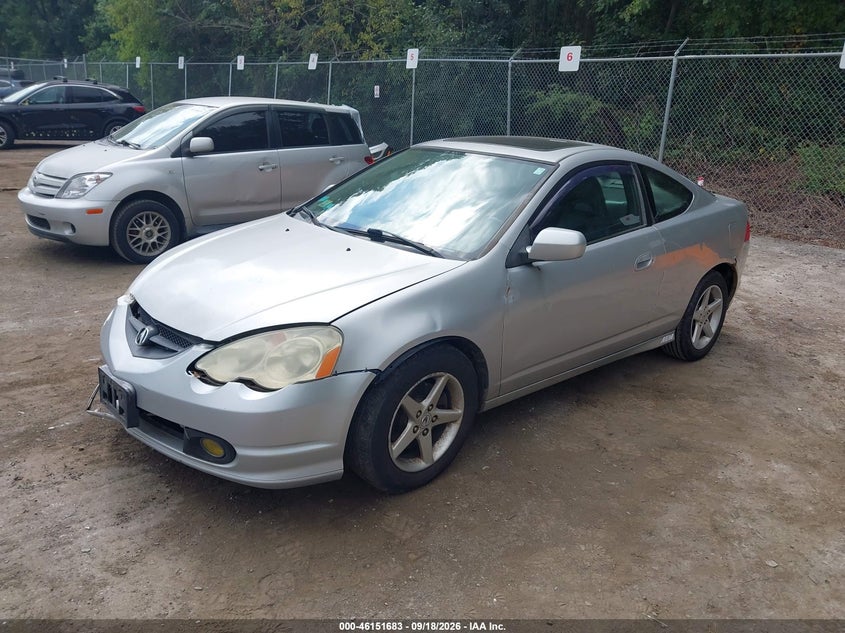 2002 Acura RSX, Звичайний знос, IAAI, VIN JH4DC53002C031167 — фото 2