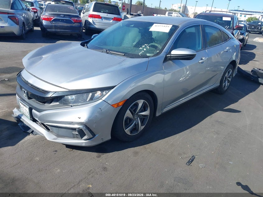 Vin: 2hgfc2f61lh552150, lot: 46651604, honda civic lx 20202