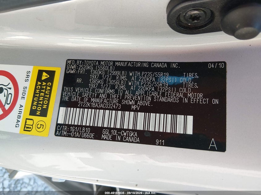 2010 LEXUS RX 350 · Фото 9