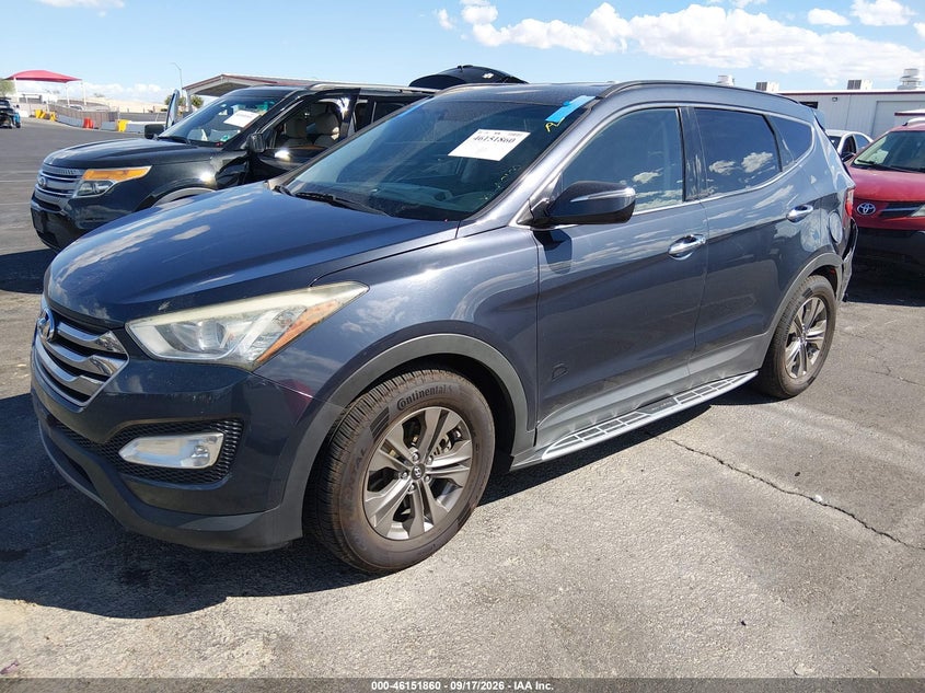 Vin: 5xyzu3lb7fg270100, lot: 46651645, hyundai santa fe sport 2.4l 20152