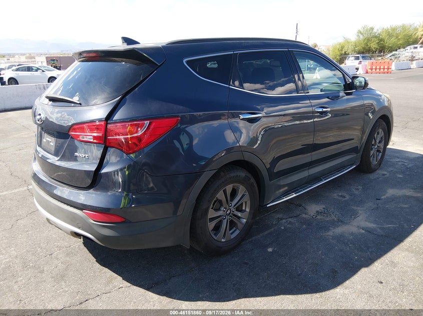 Vin: 5xyzu3lb7fg270100, lot: 46651645, hyundai santa fe sport 2.4l 20154