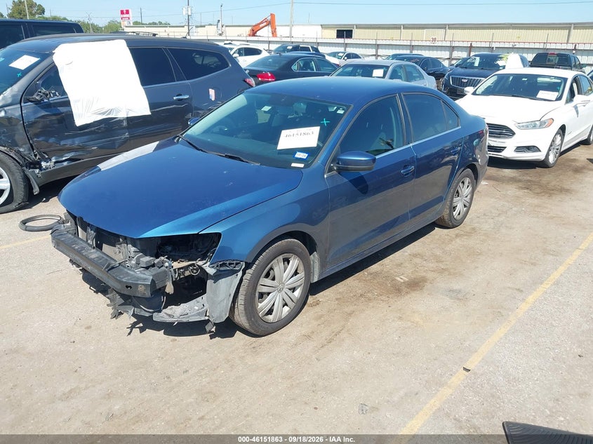 Vin: 3vw2b7aj3hm412924, lot: 46651648, volkswagen jetta 1.4t s 20172