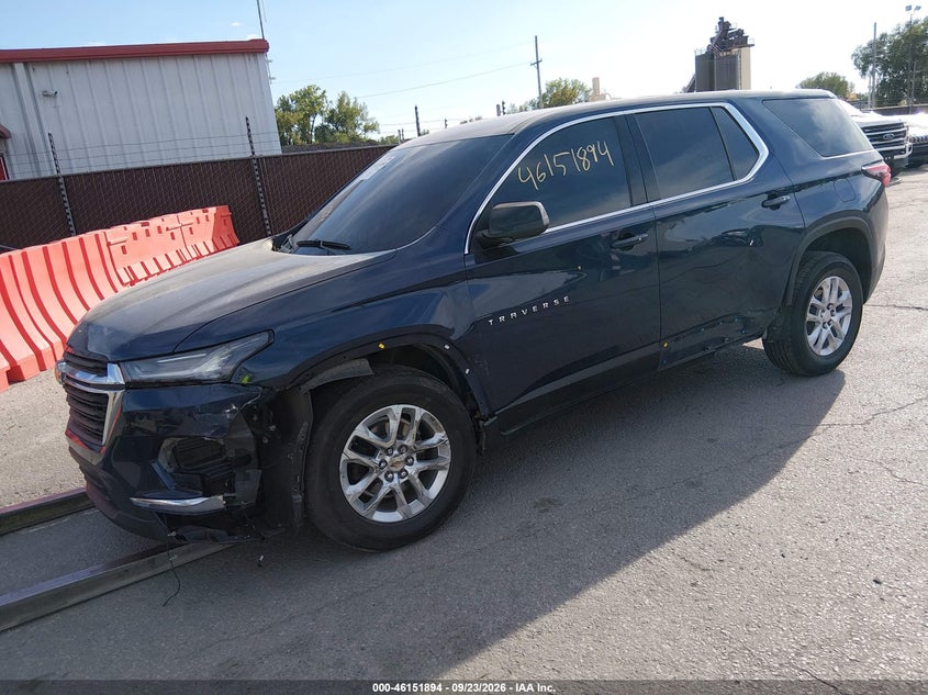 Vin: 1gnerfkw8nj103451, lot: 46651679, chevrolet traverse fwd ls 20222