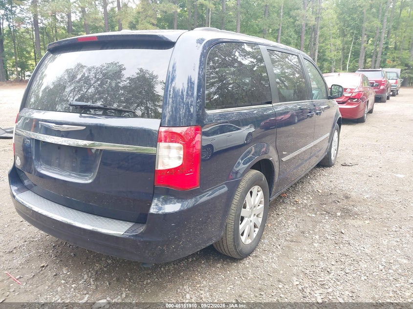 Vin: 2c4rc1bg0dr665300, lot: 46651695, chrysler town & country touring 20134