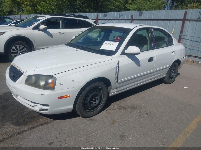 2004 Hyundai Elantra Gls/Gt, Left Side, IAAI, VIN KMHDN46D84U876104 — photo 2