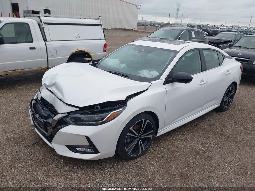 Vin: 3n1ab8dv6py291450, lot: 46651718, nissan sentra sr xtronic cvt 20232