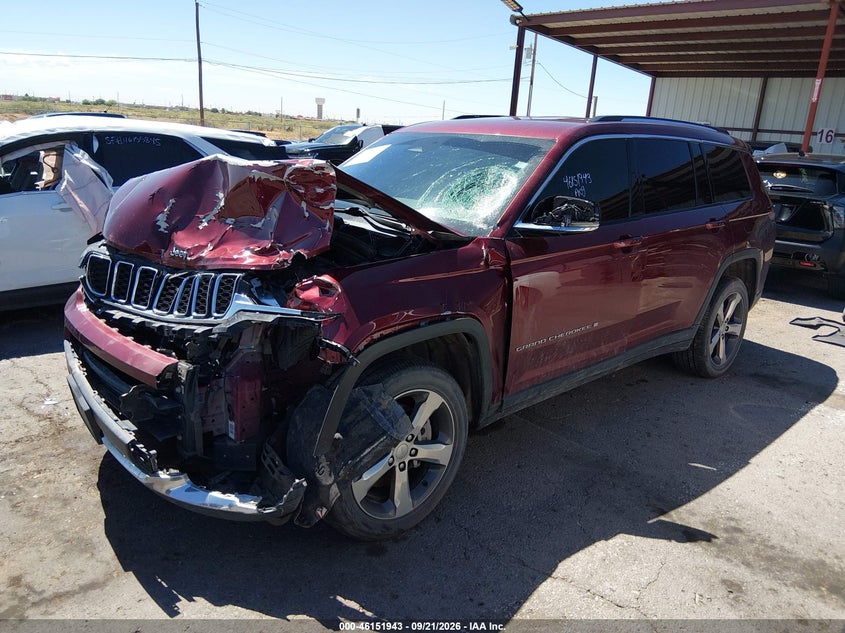 Vin: 1c4rjkbg9m8192519, lot: 46651728, jeep grand cherokee l limited 20212