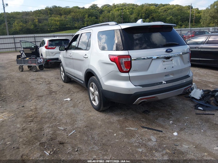 Vin: 1fm5k8d83hgd18448, lot: 46651768, ford explorer xlt 20173