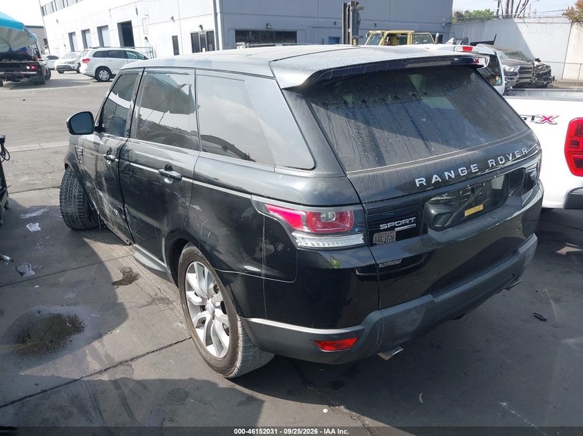 Vin: salwr2vfxga637127, lot: 46651816, land rover range rover sport 3.0l v6 supercharged hse 20163