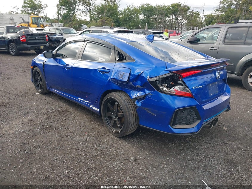 Vin: 2hgfc1e52kh703658, lot: 46651821, honda civic si 20193