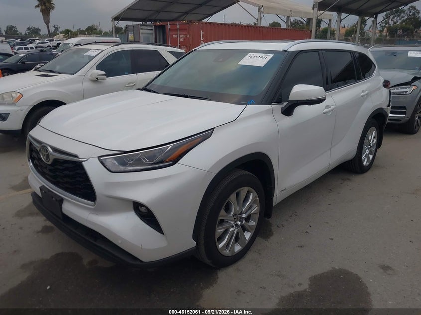 Vin: 5tdxbrch3ts720473, lot: 46651846, toyota highlander hybrid limited 20262